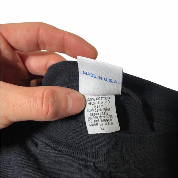 Vintage 90s Surf Shop Blue‎ Wave Single Sitch Shirt Embroidered - Picture 3 of 5